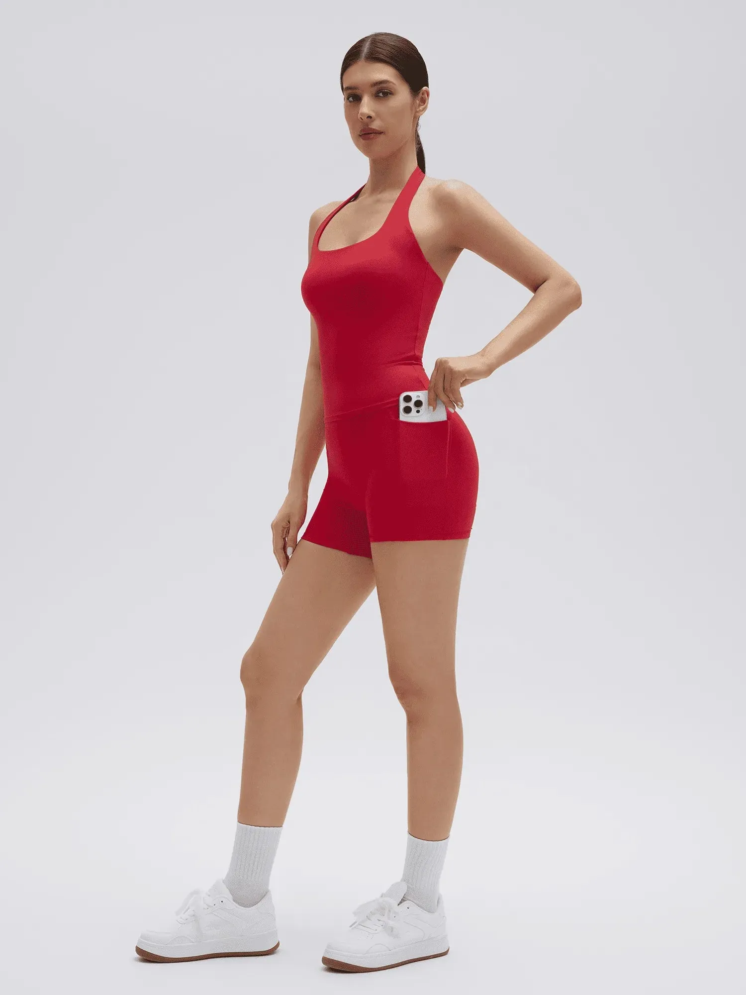 Halter Neck High Waisted 2 Piece Workout Sets - Image 8