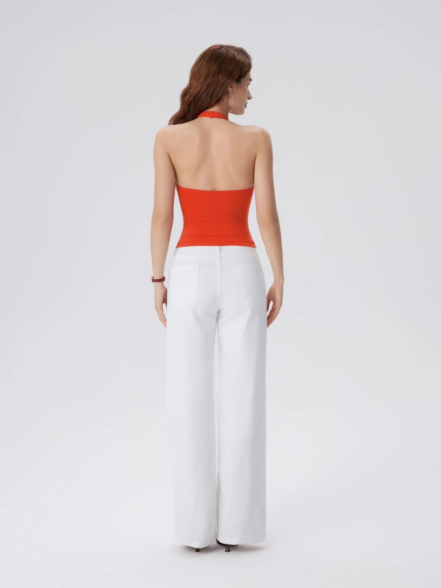 Padded Backless Halter Tank Tops - Image 20