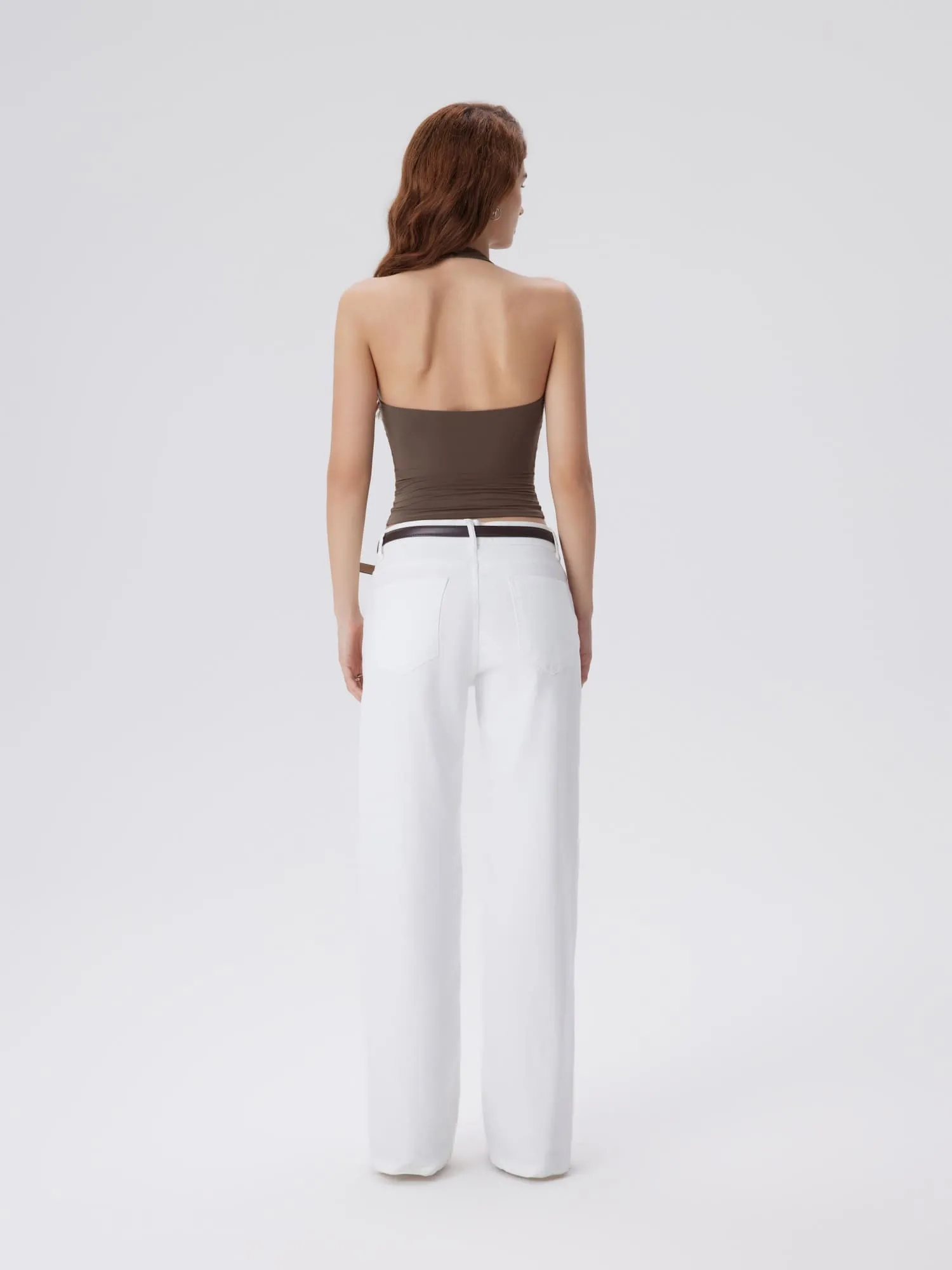 Padded Backless Halter Tank Tops - Image 8