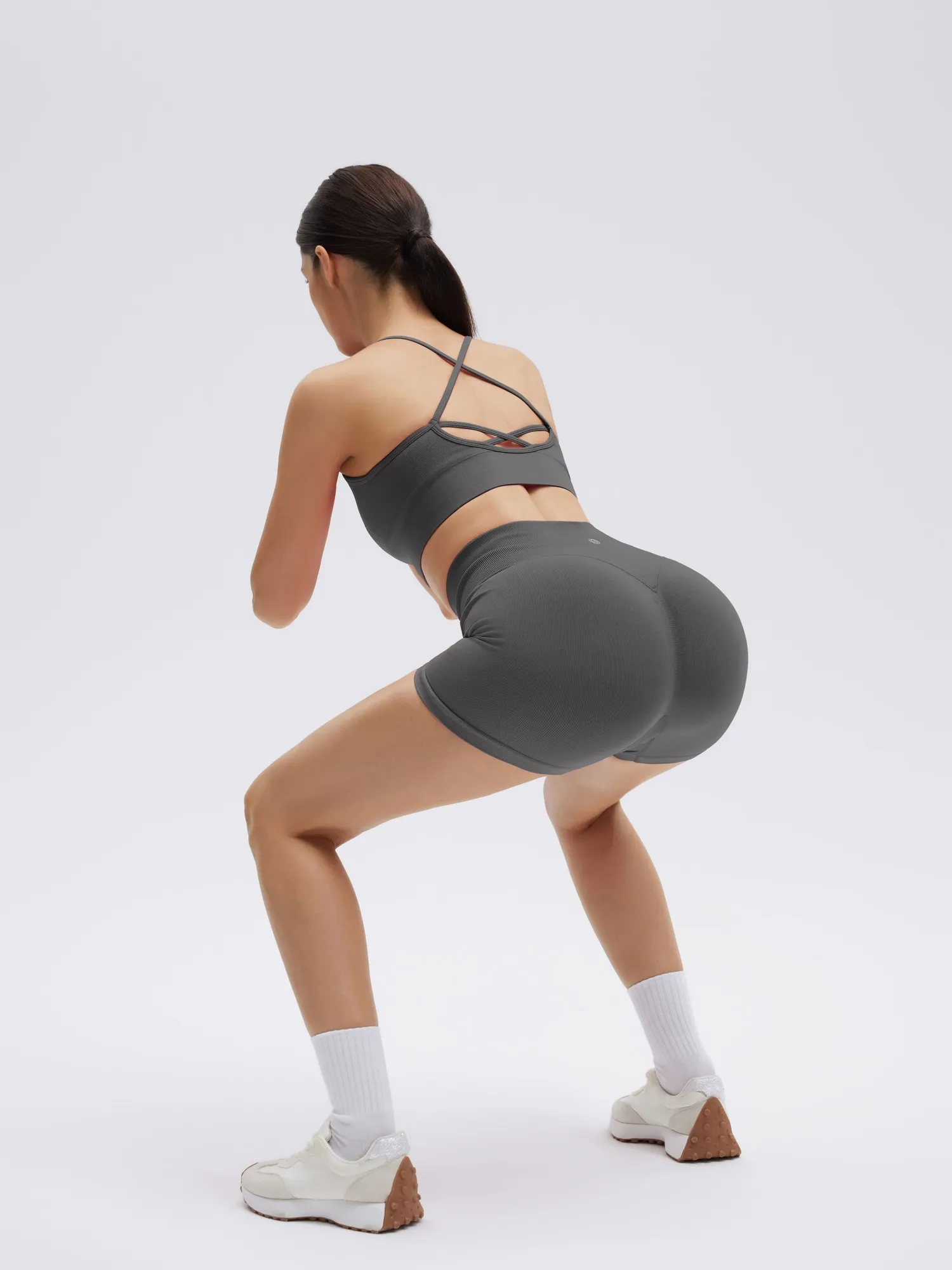 Criss Cross Sports Bra Seamless 2 Piece Workout Sets - Image 28