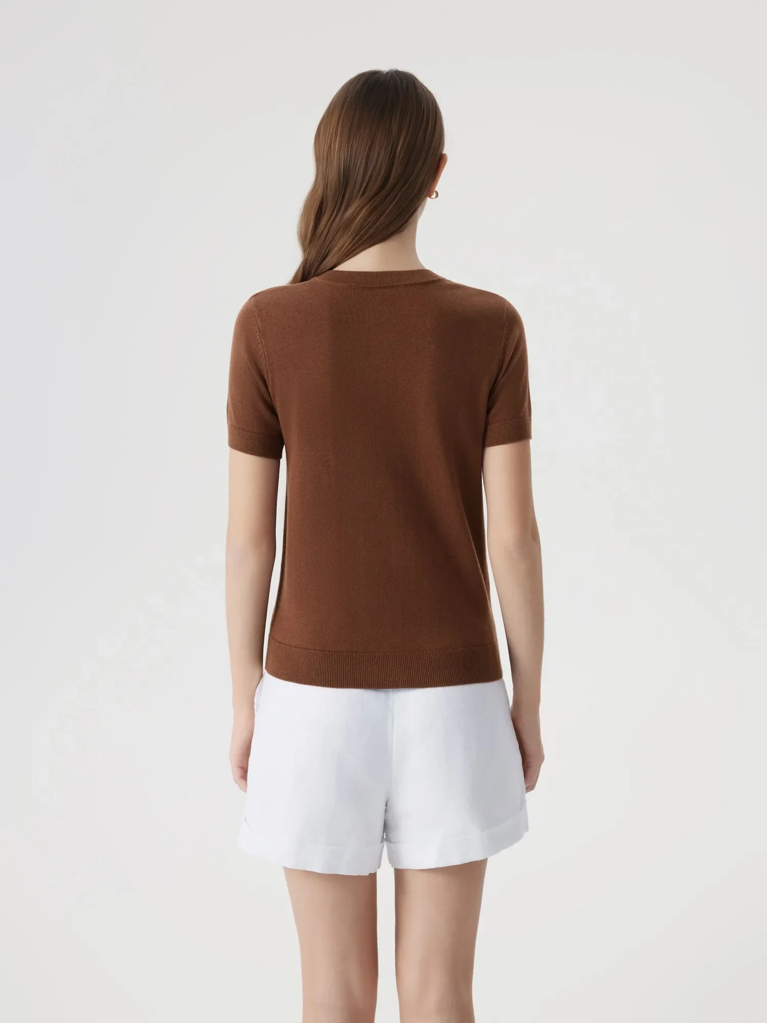 Cashmere Silk Blend Cardigan Spring Sweaters - Short Sleeve - Image 12
