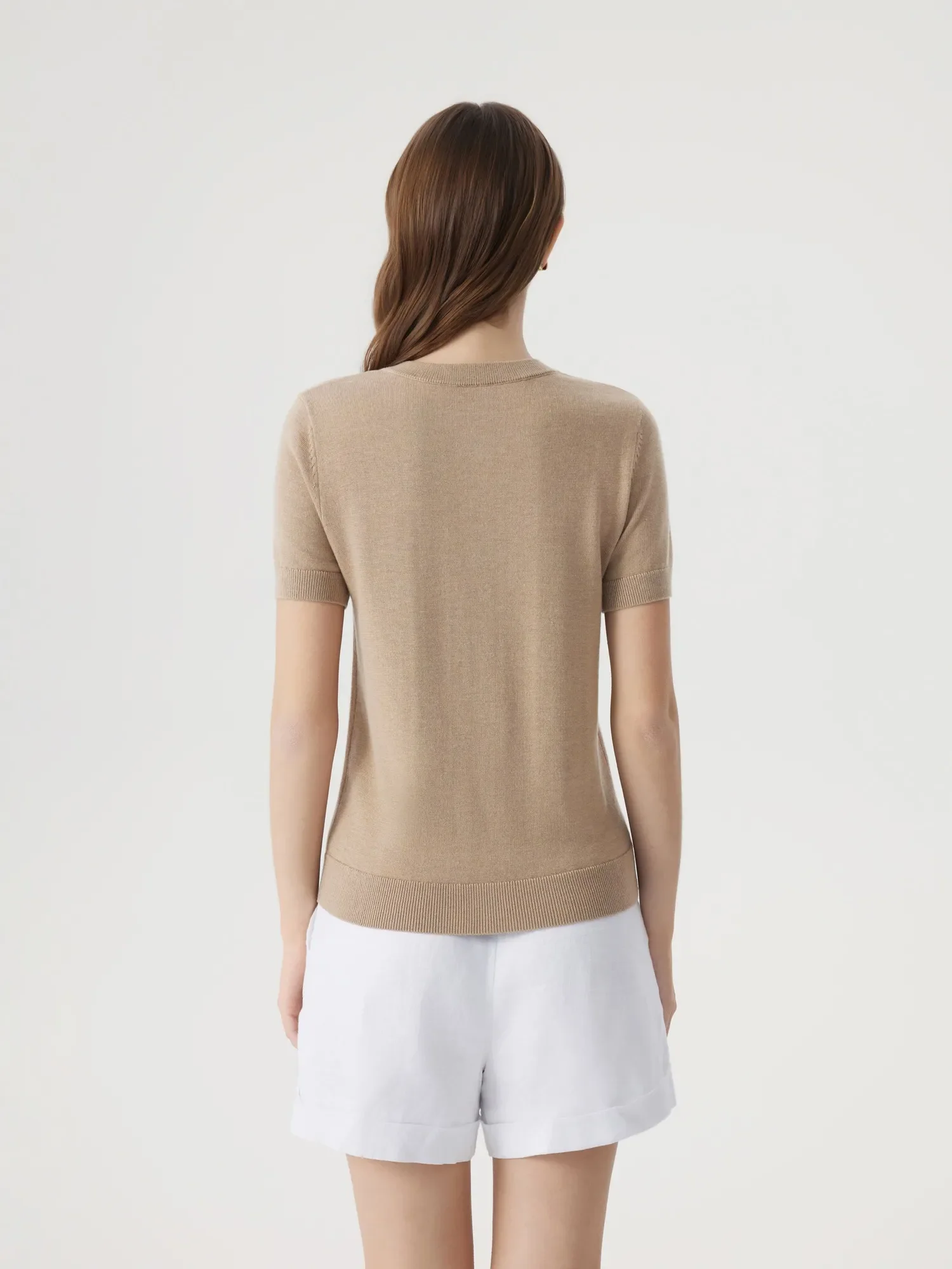 Cashmere Silk Blend Cardigan Spring Sweaters - Short Sleeve - Image 16