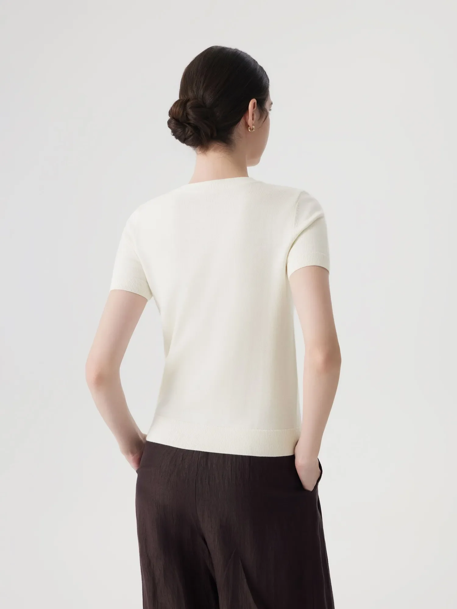 Cashmere Silk Blend Cardigan Spring Sweaters - Short Sleeve - Image 27