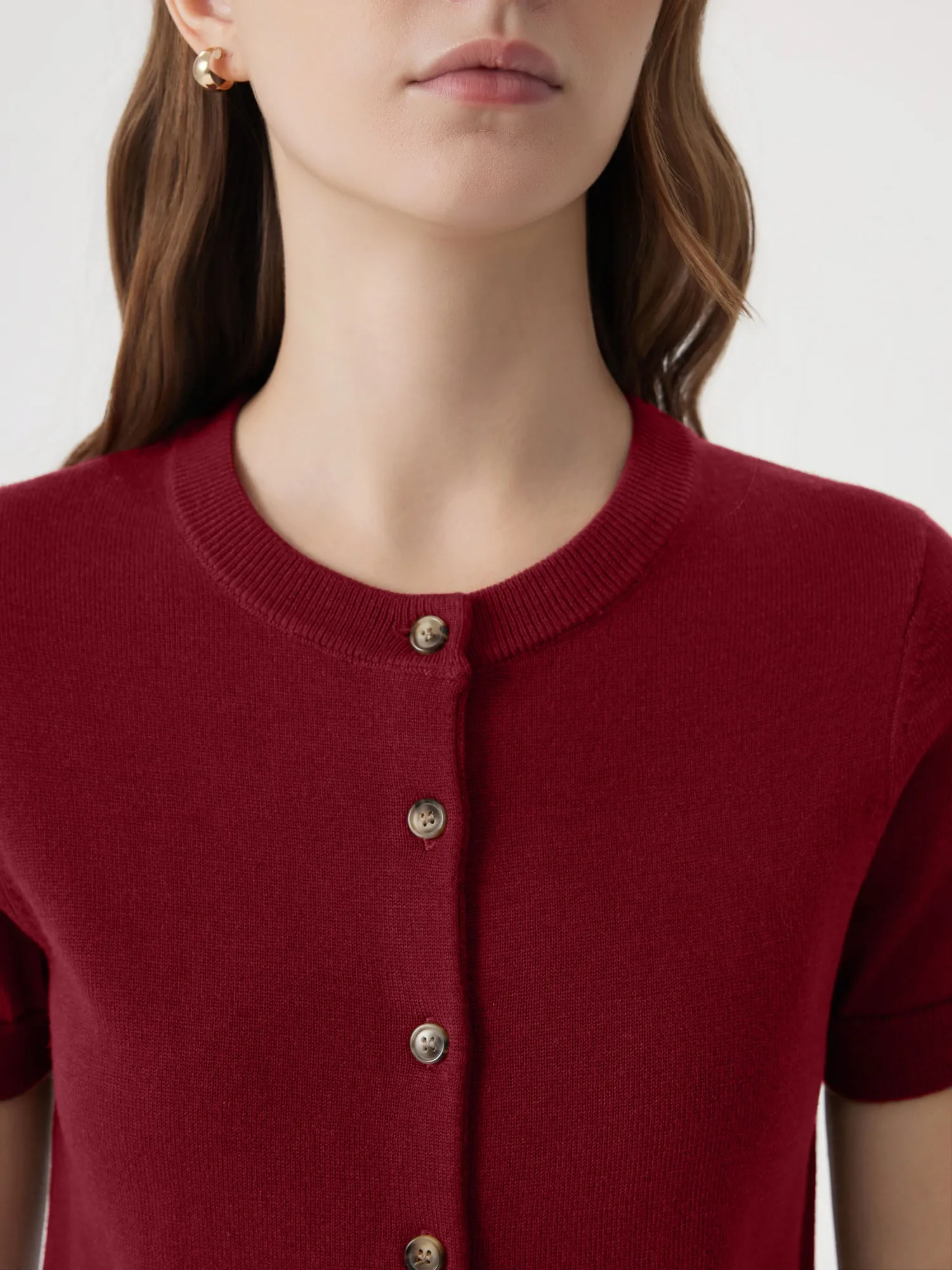 Cashmere Silk Blend Cardigan Spring Sweaters - Short Sleeve - Image 29