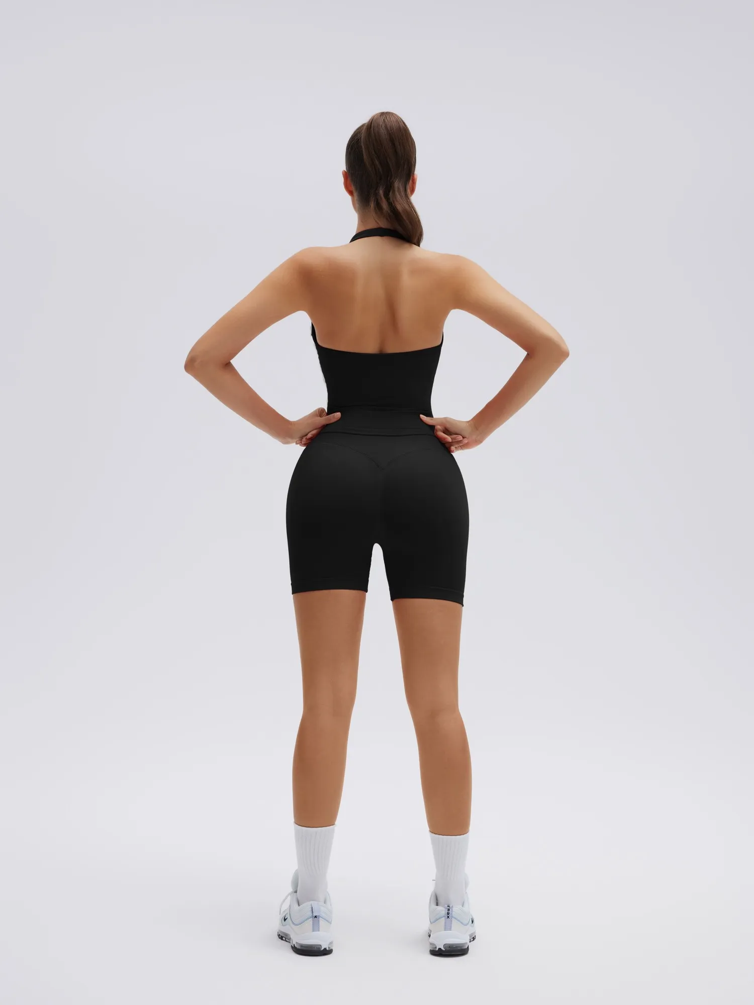 Backless Padded Halter 2 Piece Athletic Workout Sets - Image 16