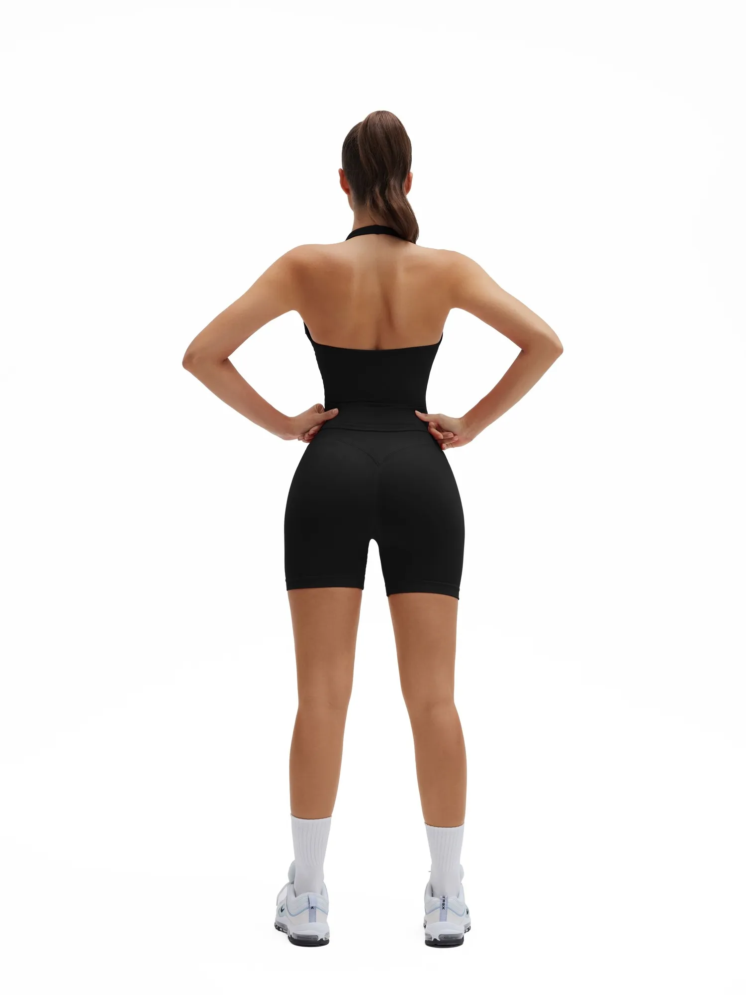 Backless Padded Halter 2 Piece Athletic Workout Sets - Image 18