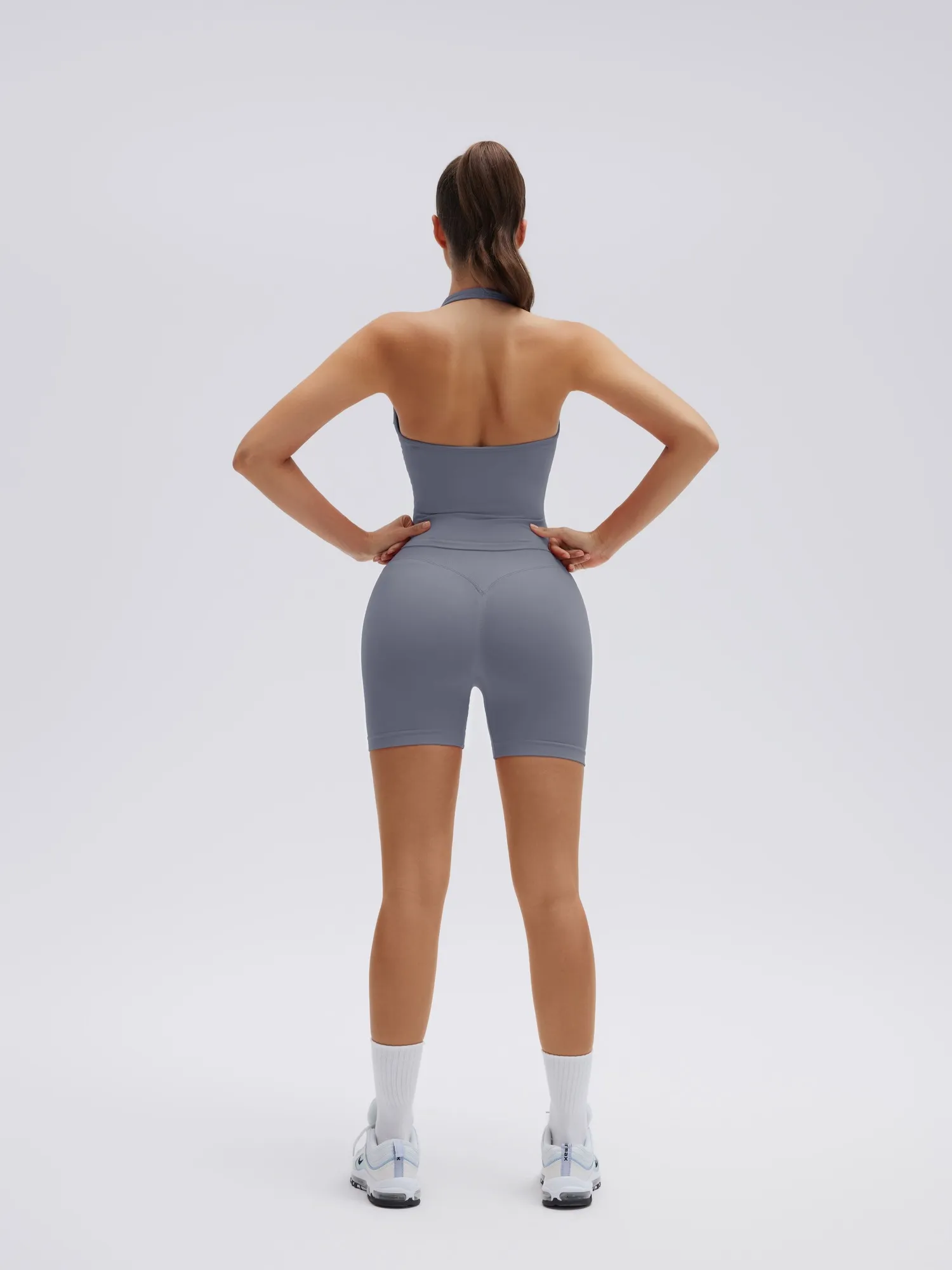 Backless Padded Halter 2 Piece Athletic Workout Sets - Image 24