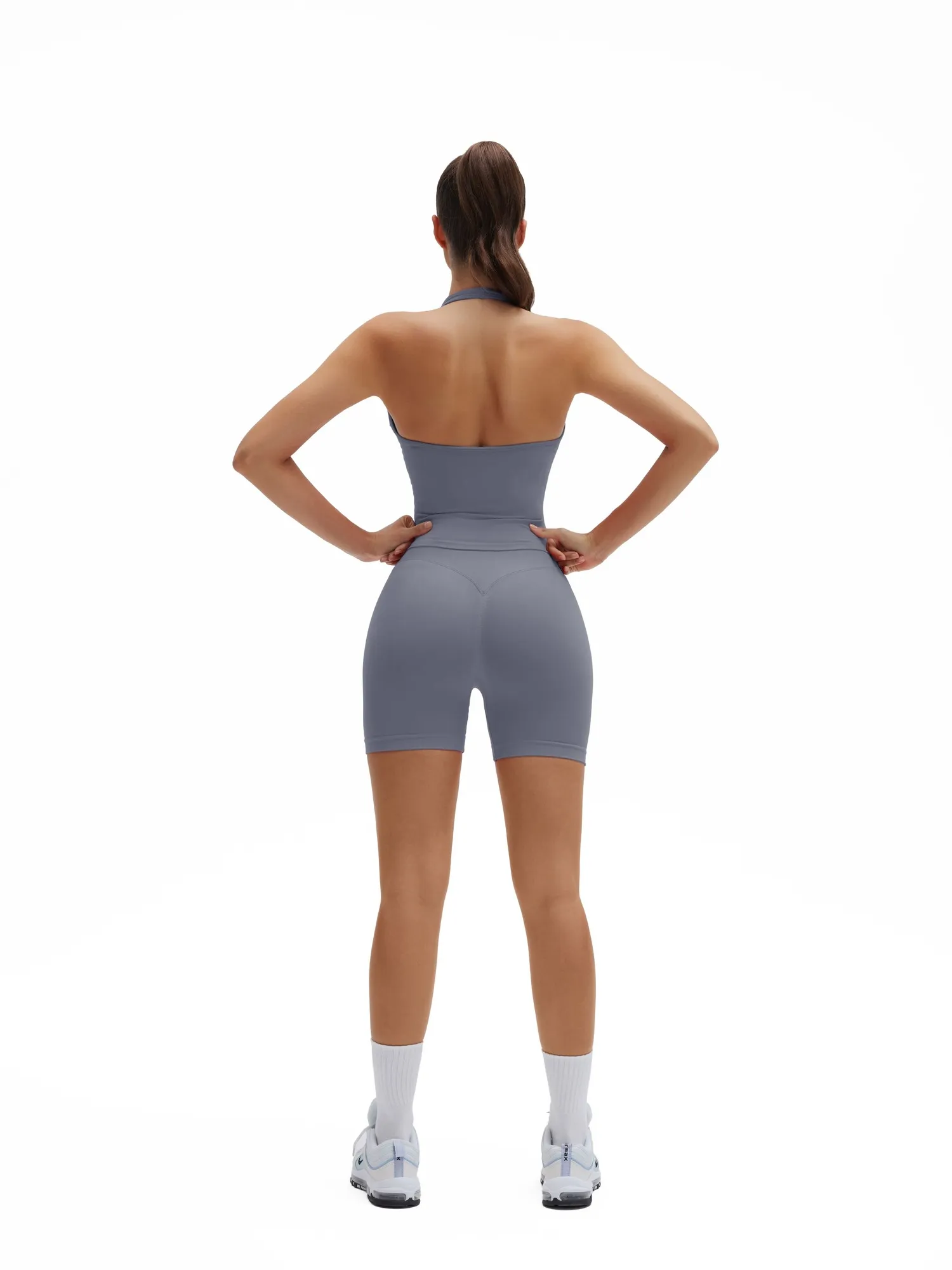 Backless Padded Halter 2 Piece Athletic Workout Sets - Image 26