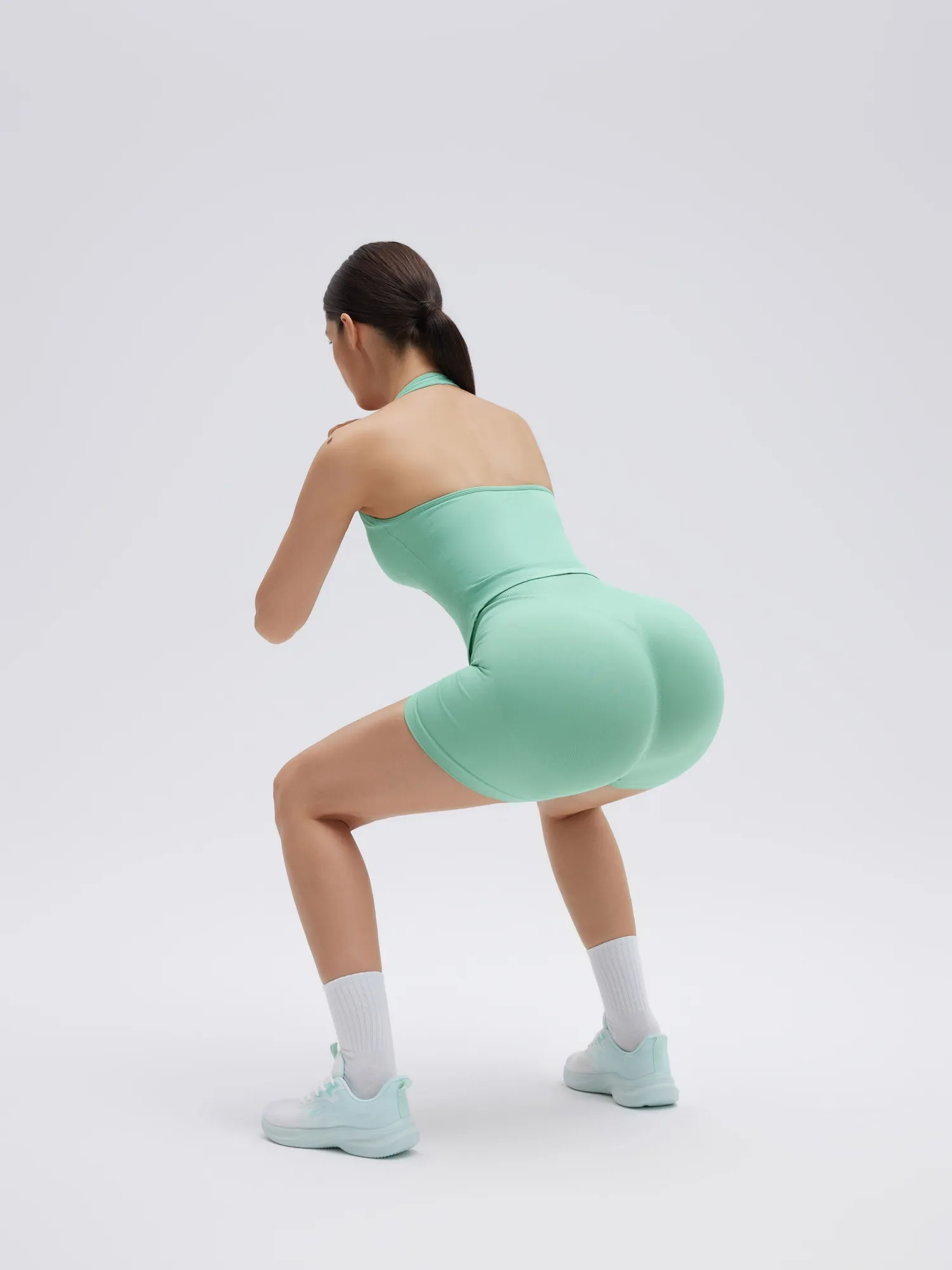 Backless Padded Halter 2 Piece Athletic Workout Sets - Image 31