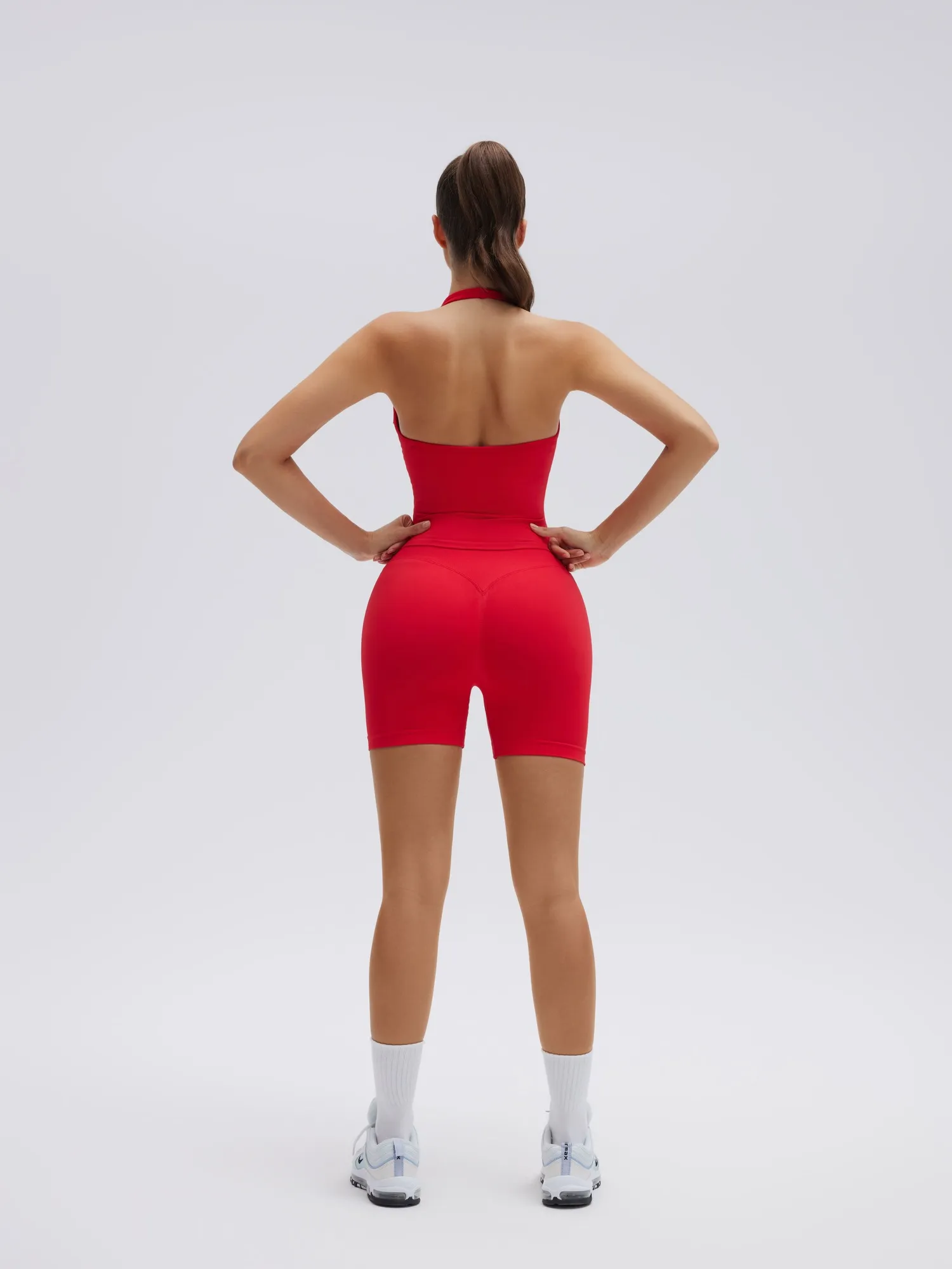 Backless Padded Halter 2 Piece Athletic Workout Sets - Image 42