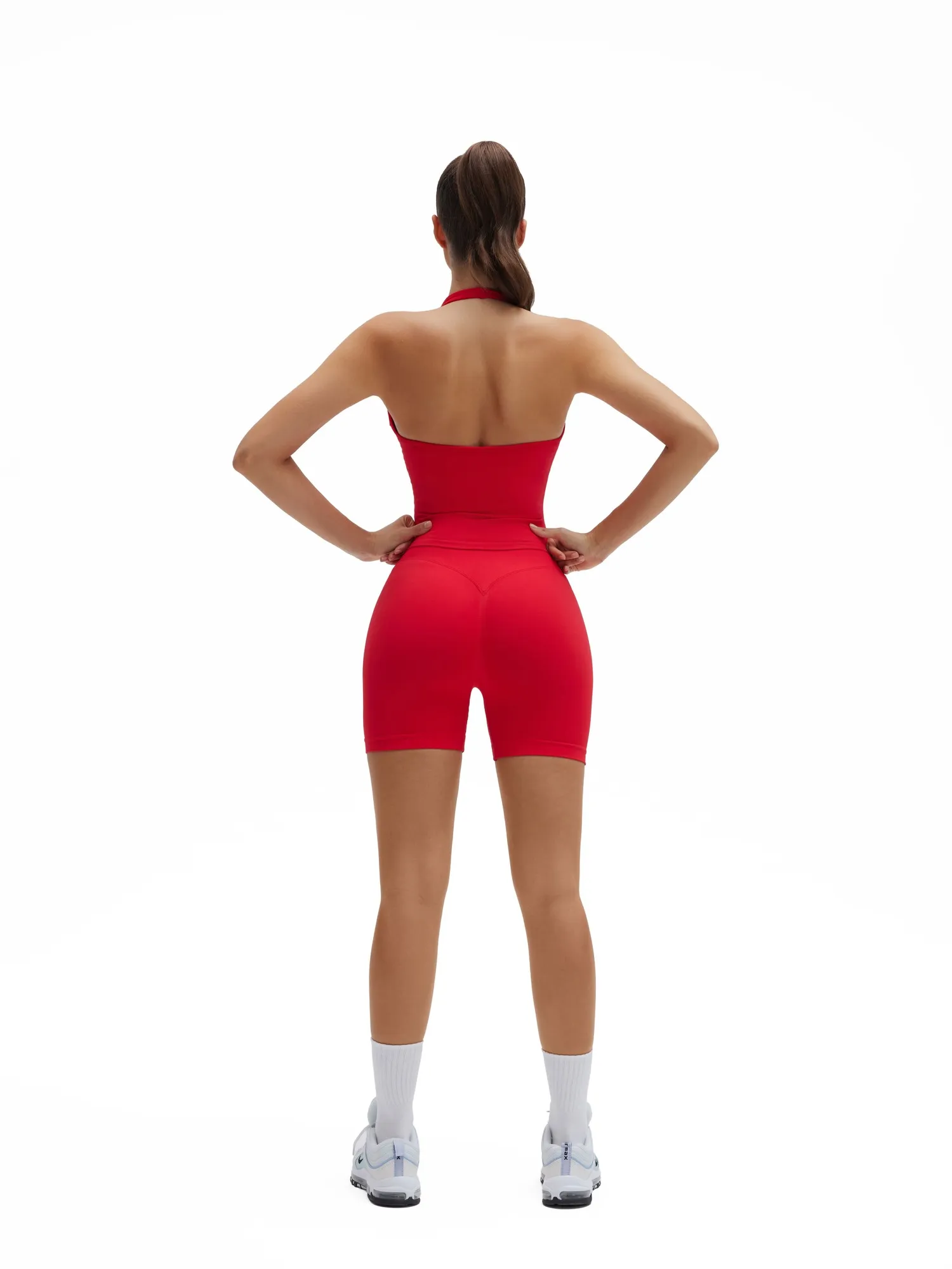 Backless Padded Halter 2 Piece Athletic Workout Sets - Image 44