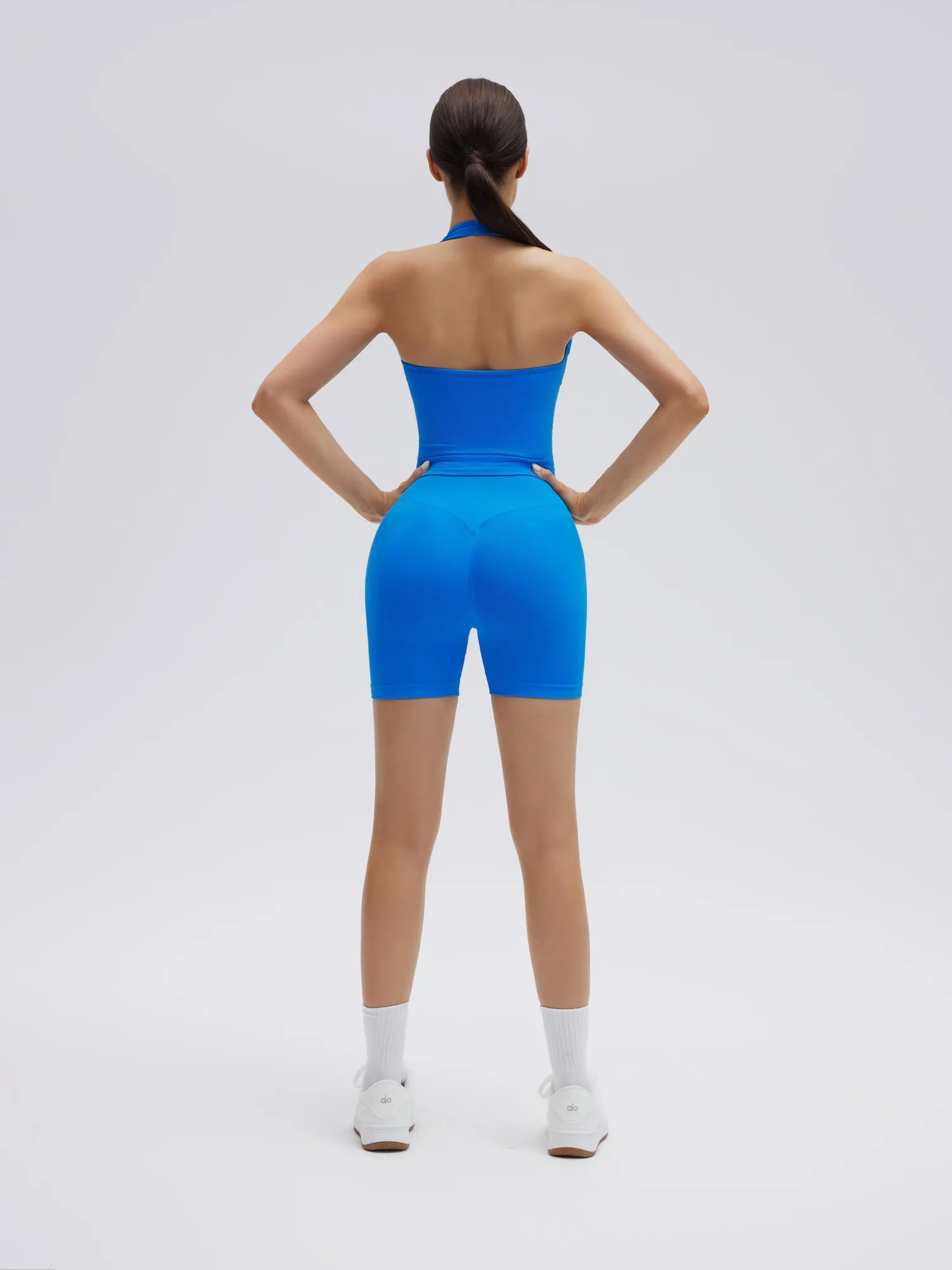 Backless Padded Halter 2 Piece Athletic Workout Sets - Image 6