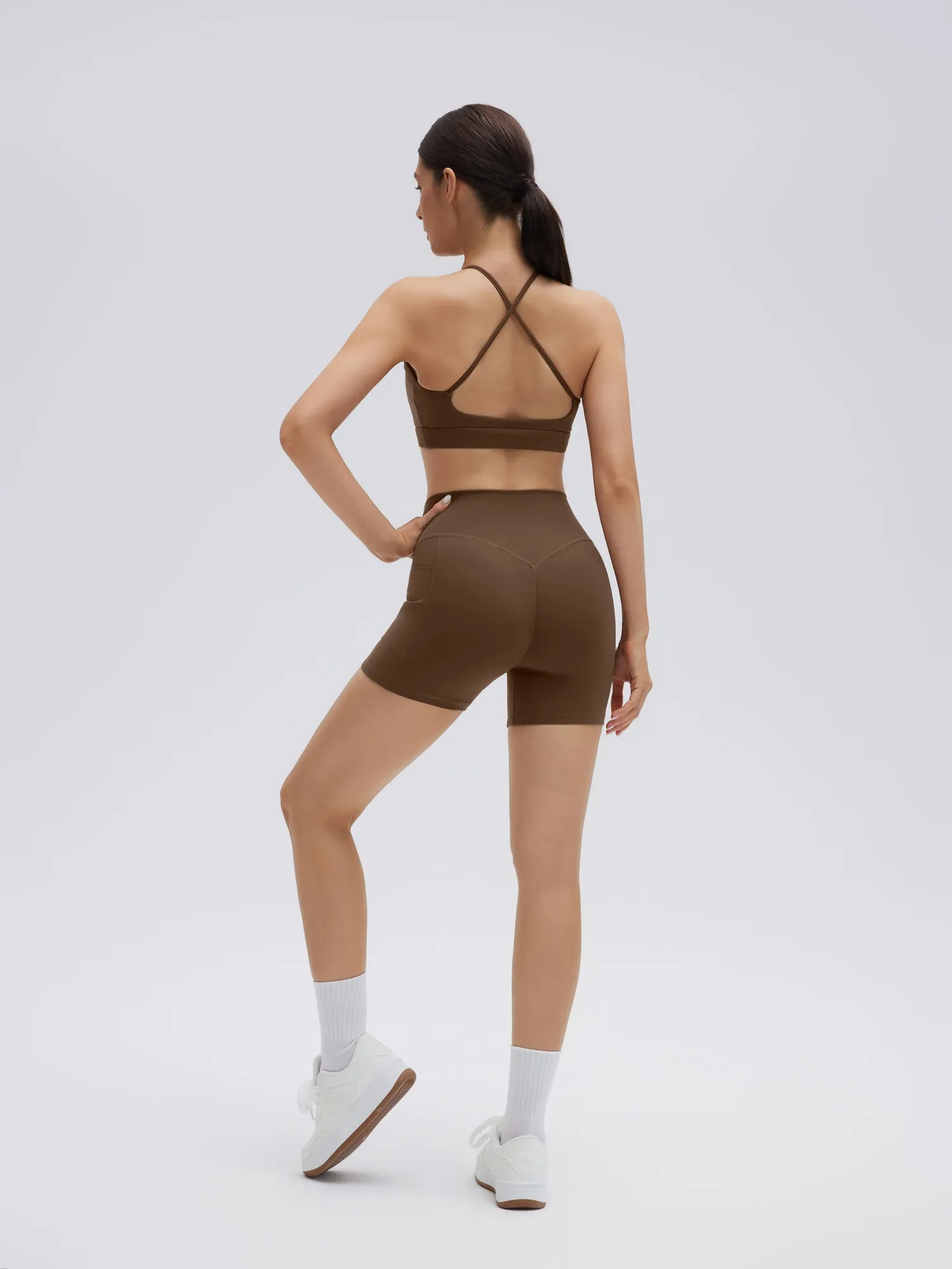 Cross Strap Back Workout Set - Image 19