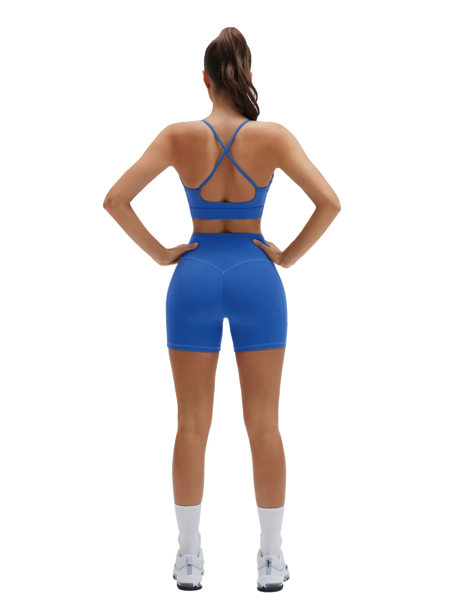 Cross Strap Back Workout Set - Image 35