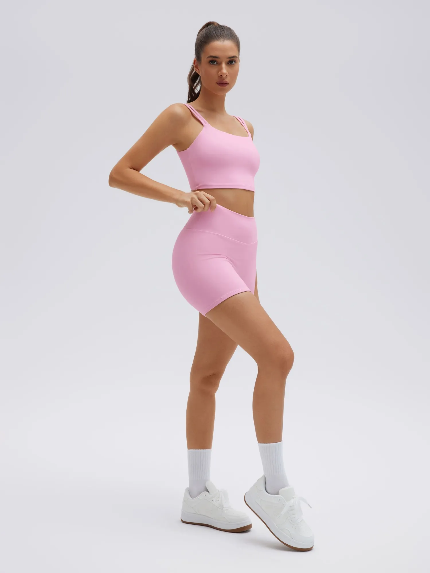 Twist Back Cami Workout Set - Image 22