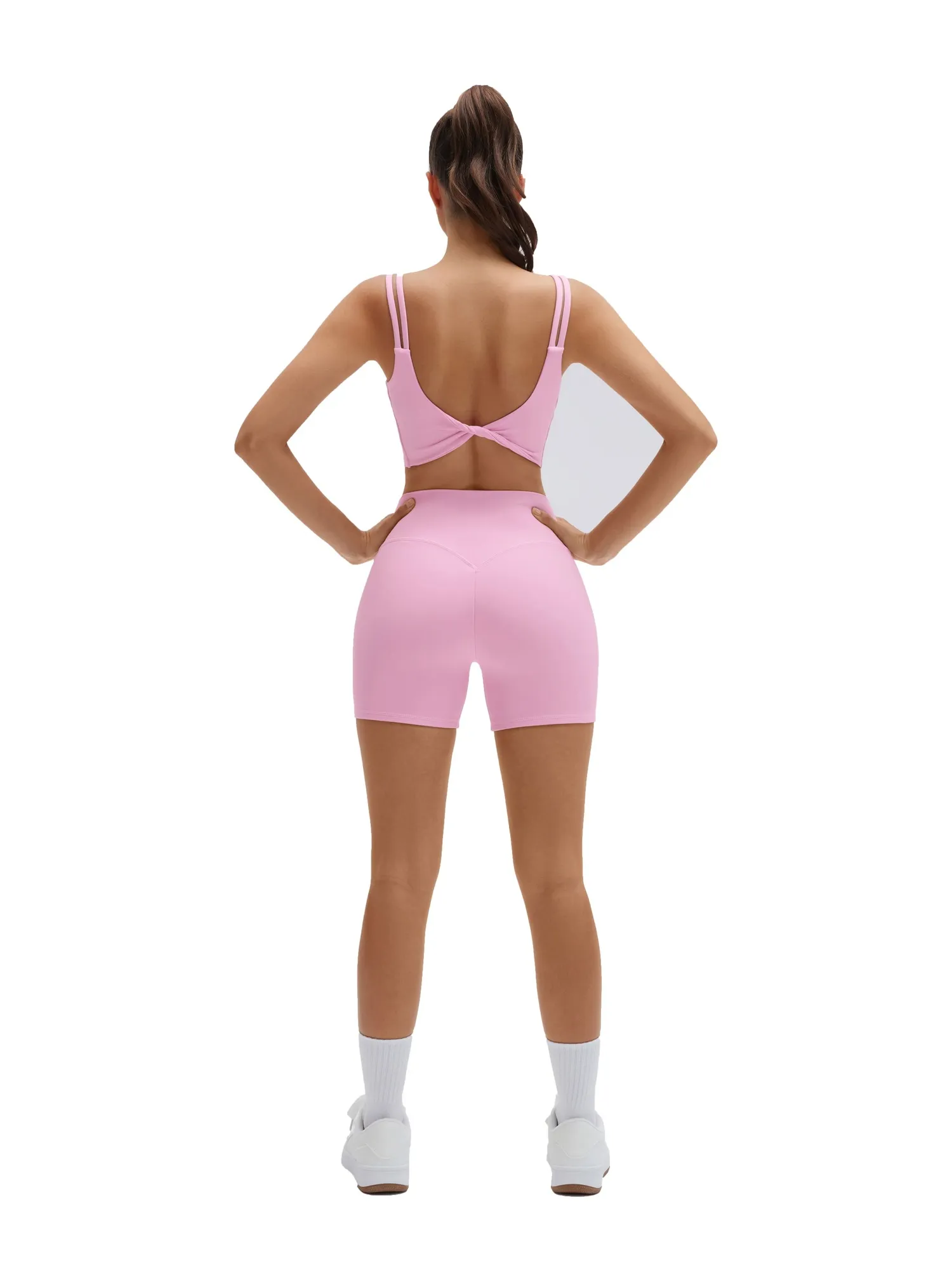 Twist Back Cami Workout Set - Image 28