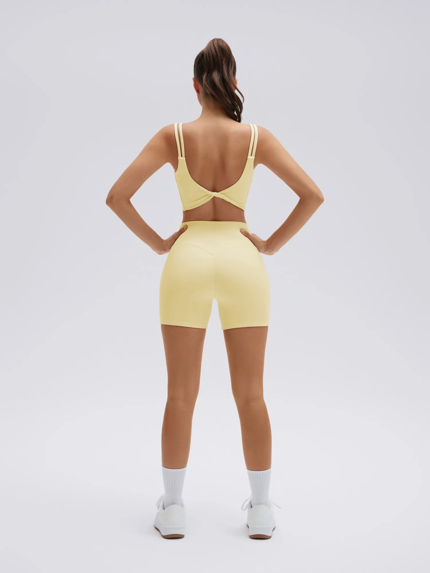 Twist Back Cami Workout Set - Image 33